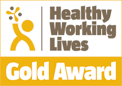 The Healthy Working Lives Gold award logo